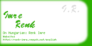 imre renk business card